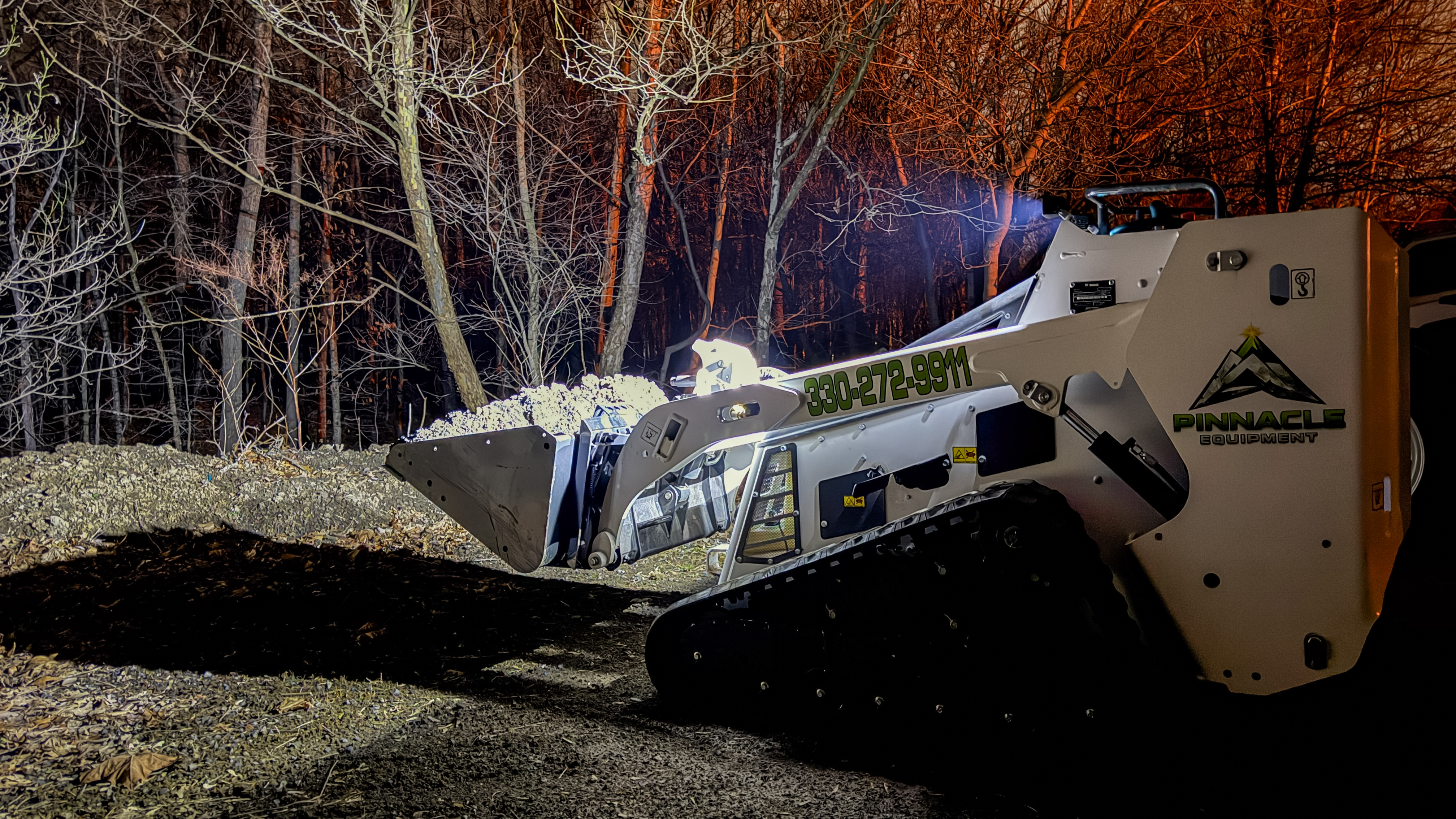 Bobcat MT100 at night